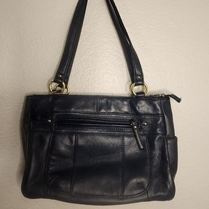Blue Genuine Leather Bag